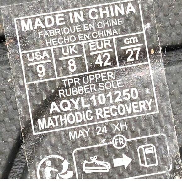 Quiksilver Mathodic Recovery Comfort Slide Sandal Men's Black Size US9 EU42 - Picture 7 of 11